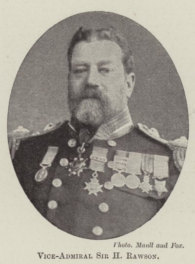 Vice-admiraal Sir H Rawson door English Photographer