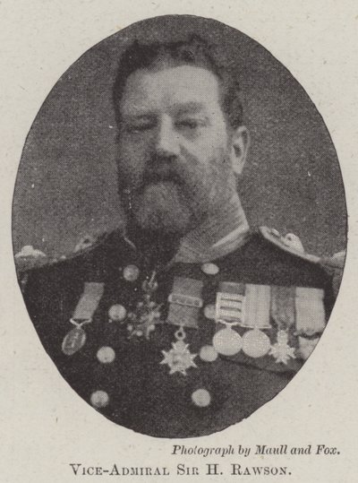 Vice-admiraal Sir H Rawson door English Photographer