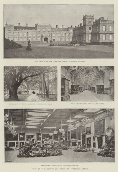 Bezoek van de prins van Wales aan Welbeck Abbey door English Photographer