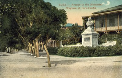 Wagham Monument, Port Taufiq, Suez door English Photographer