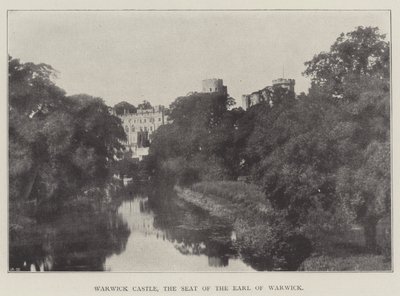 Warwick Castle, de zetel van de graaf van Warwick door English Photographer