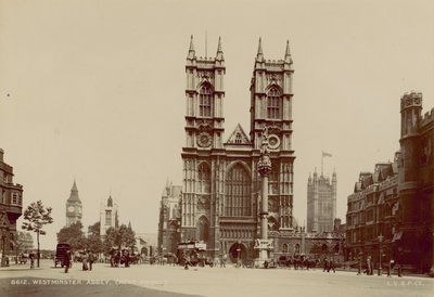 Westelijke voorzijde van Westminster Abbey door English Photographer