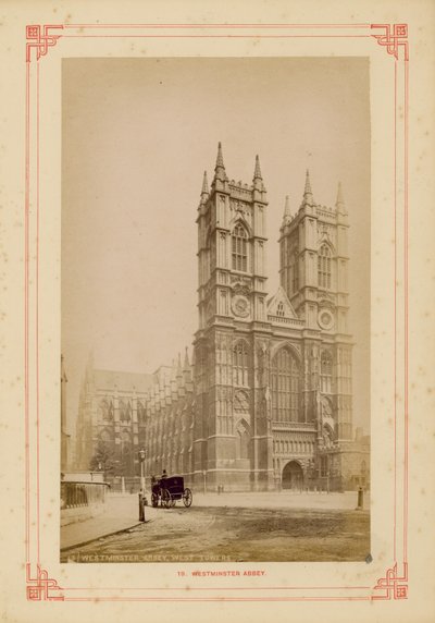 Westelijke torens van Westminster Abbey door English Photographer