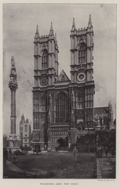 Westminster Abbey, westelijke voorkant door English Photographer
