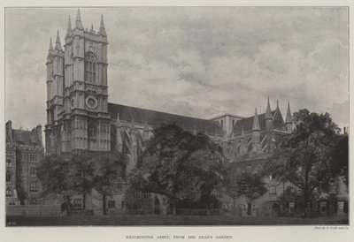Westminster Abbey, vanuit de tuin van de deken door English Photographer
