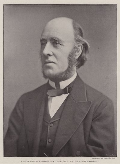 William Edward Hartpole Lecky, LLD, DCL, MP, voor de Universiteit van Dublin door English Photographer
