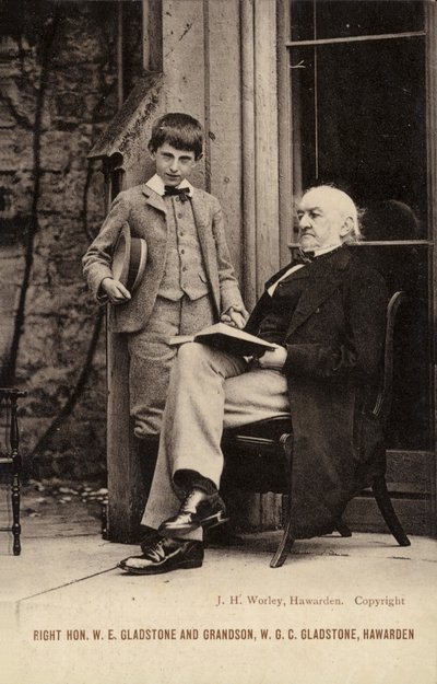 William Ewart Gladstone door English Photographer