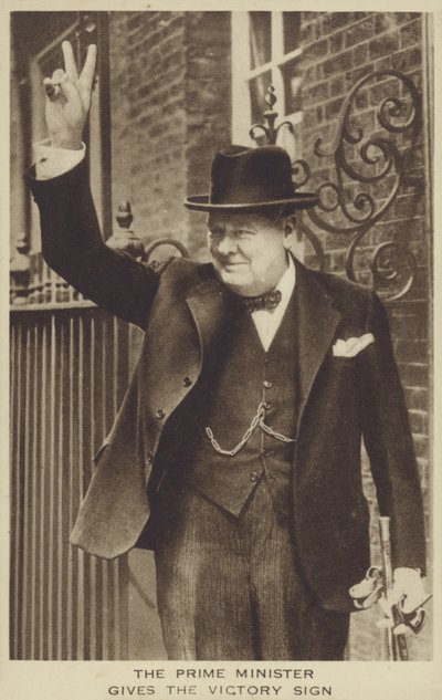 Winston Churchill door English Photographer