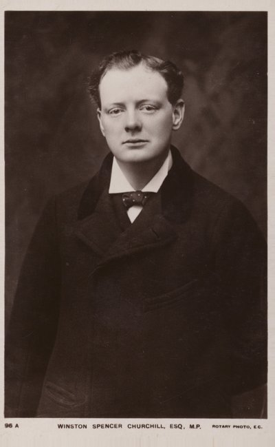 Winston Churchill door English Photographer