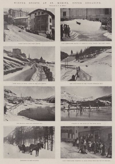 Wintersporten in St Moritz, Boven-Engadin door English Photographer