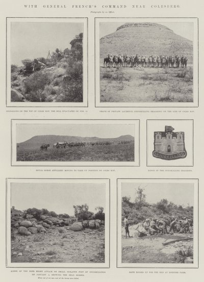 Met het commando van generaal French nabij Colesberg door English Photographer