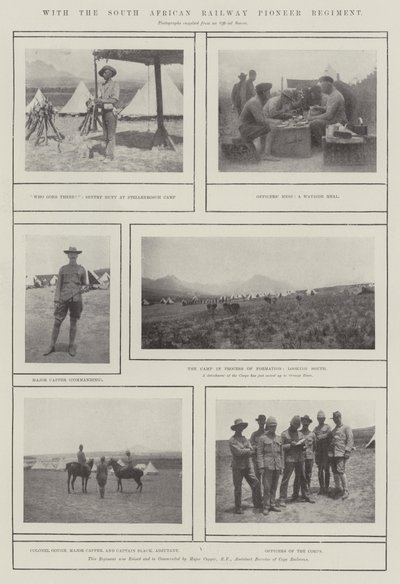 Met het Zuid-Afrikaanse spoorwegpioniersregiment door English Photographer