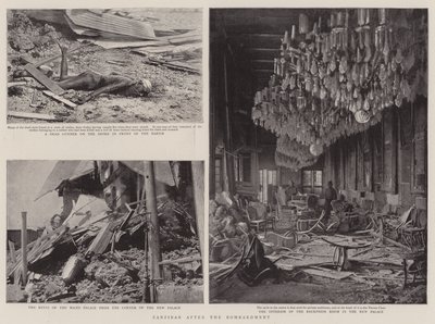 Zanzibar na het bombardement door English Photographer