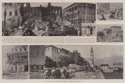 Zanzibar na het bombardement door English Photographer