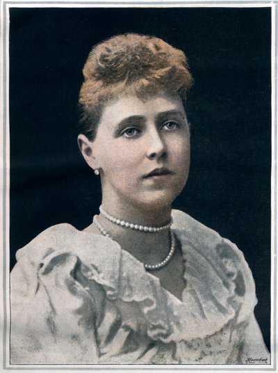 Portret van Marie van Roemenië (Marie Alexandra Victoria, voorheen Prinses Marie van Edinburgh) door English Photographer English Photographer