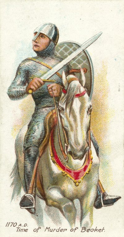1170 n.Chr., Tijd van de moord op Becket door English School