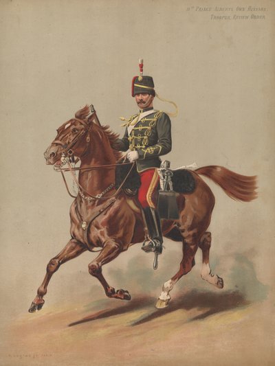 11e Prince Alberts Own Hussars, Soldaat, Review Order door English School