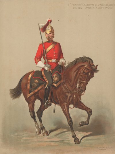 5e Princess Charlotte of Wales Dragoon Guards, Officier, Review Order door English School