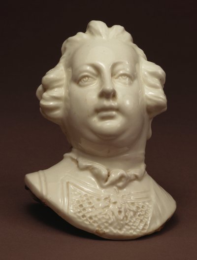 Een Chelsea witte buste van William Augustus, hertog van Cumberland door English School