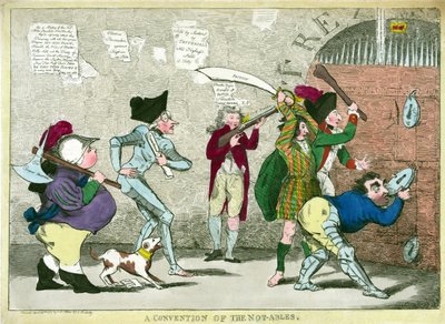Een conventie van de niet-waardigen, uitgegeven 1787 door English School
