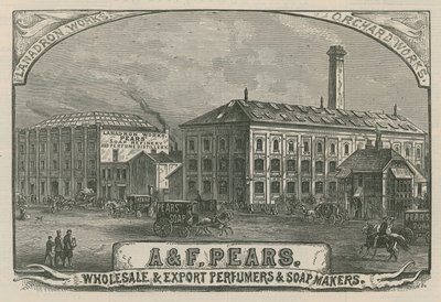 A & F Pears, groothandel en export parfumeurs en zeepmakers door English School