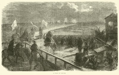 Een witte vlag, december 1870 door English School