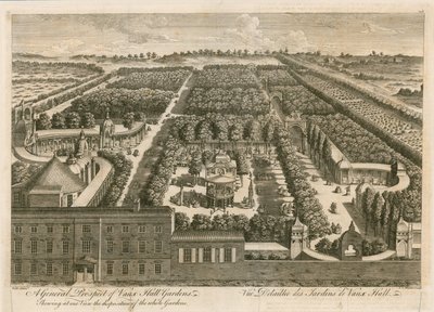 Een algemeen uitzicht op Vauxhall Gardens door English School