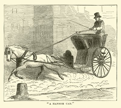 Een Hansom cab door English School