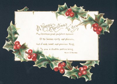 Een Vrolijk Kerstfeest voor U - kerstkaart door English School