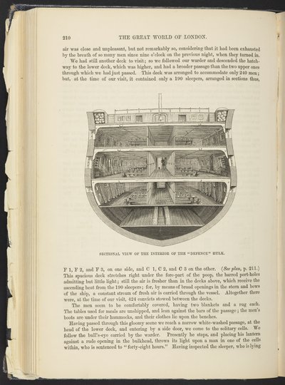 Een Hulk (gevangenisschip), uit 