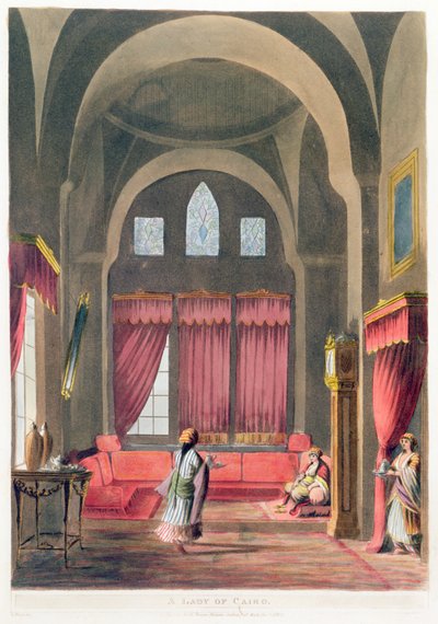 Een dame in Caïro, 1802 door English School
