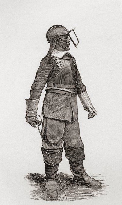 Een lichte ruiter uit de tijd van Oliver Cromwell, uit 