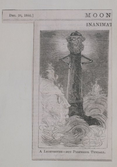 Een vuurtoren - niet Professor Tyndall, uit Moonshine, gepubliceerd 20 december 1884 door English School