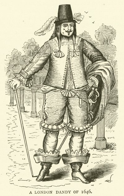 Een Londense dandy van 1646 door English School