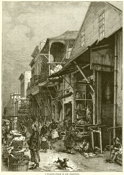Een marktplein in San Francisco door English School