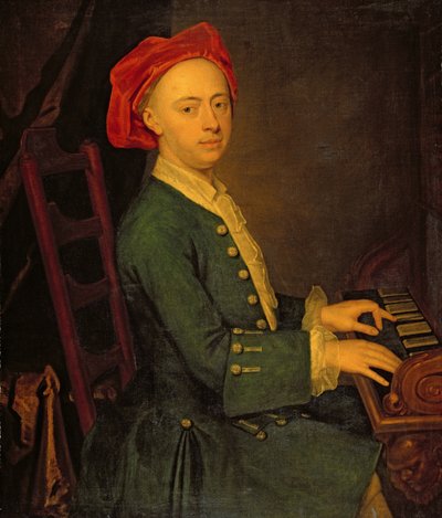 Een Muzikant, c.1700-50 door English School