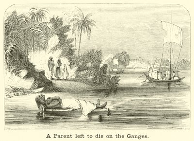 Een Ouder achtergelaten om te sterven aan de Ganges door English School