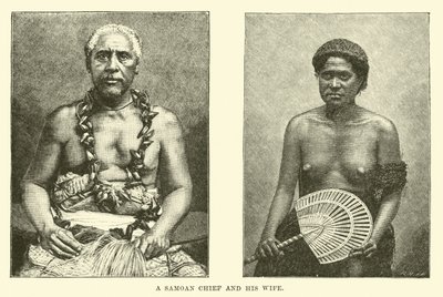 Een Samoaans Hoofdman en zijn vrouw door English School