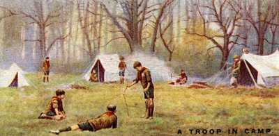 Een Scout Troep in Kamp, 1929 door English School
