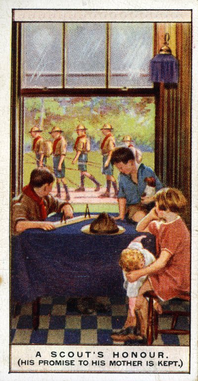 De Eer van een Scout is te Vertrouwen, 1929 door English School