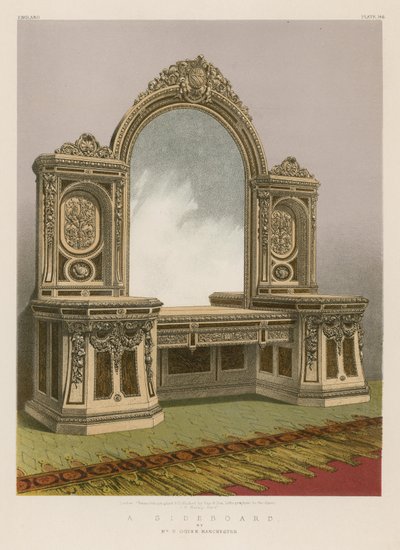 Een dressoir door de heer H Ogden, Manchester door English School