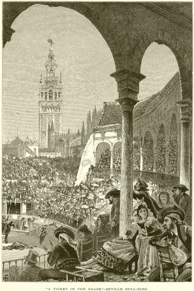 Een kaartje in de schaduw.--Stierenarena van Sevilla door English School