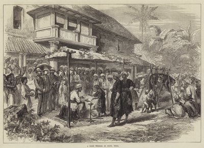 Een tijgerhuwelijk in Coorg, India door English School