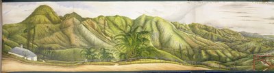 Een uitzicht richting Kingston vanaf het militaire sanatorium in Newcastle, Blue Mountains, Jamaica, 1855 door English School