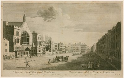 Een uitzicht op New Palace Yard Westminster door English School