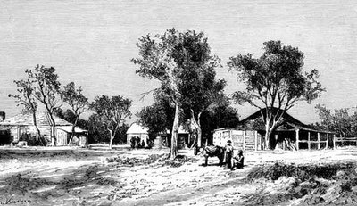 Een Dorp op de Darling Downs, Queensland, Australië, uit 