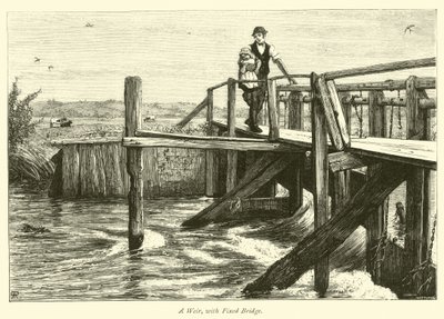 Een Stuw met Vaste Brug door English School