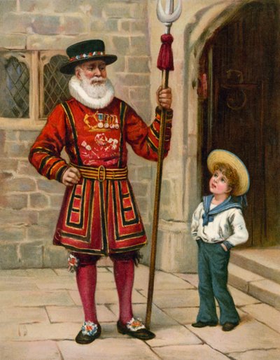 Een Yeoman van de Wacht door English School