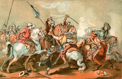 Een cavaleriegevecht door English School