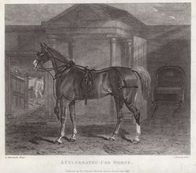 Een beroemde cab paard door English School